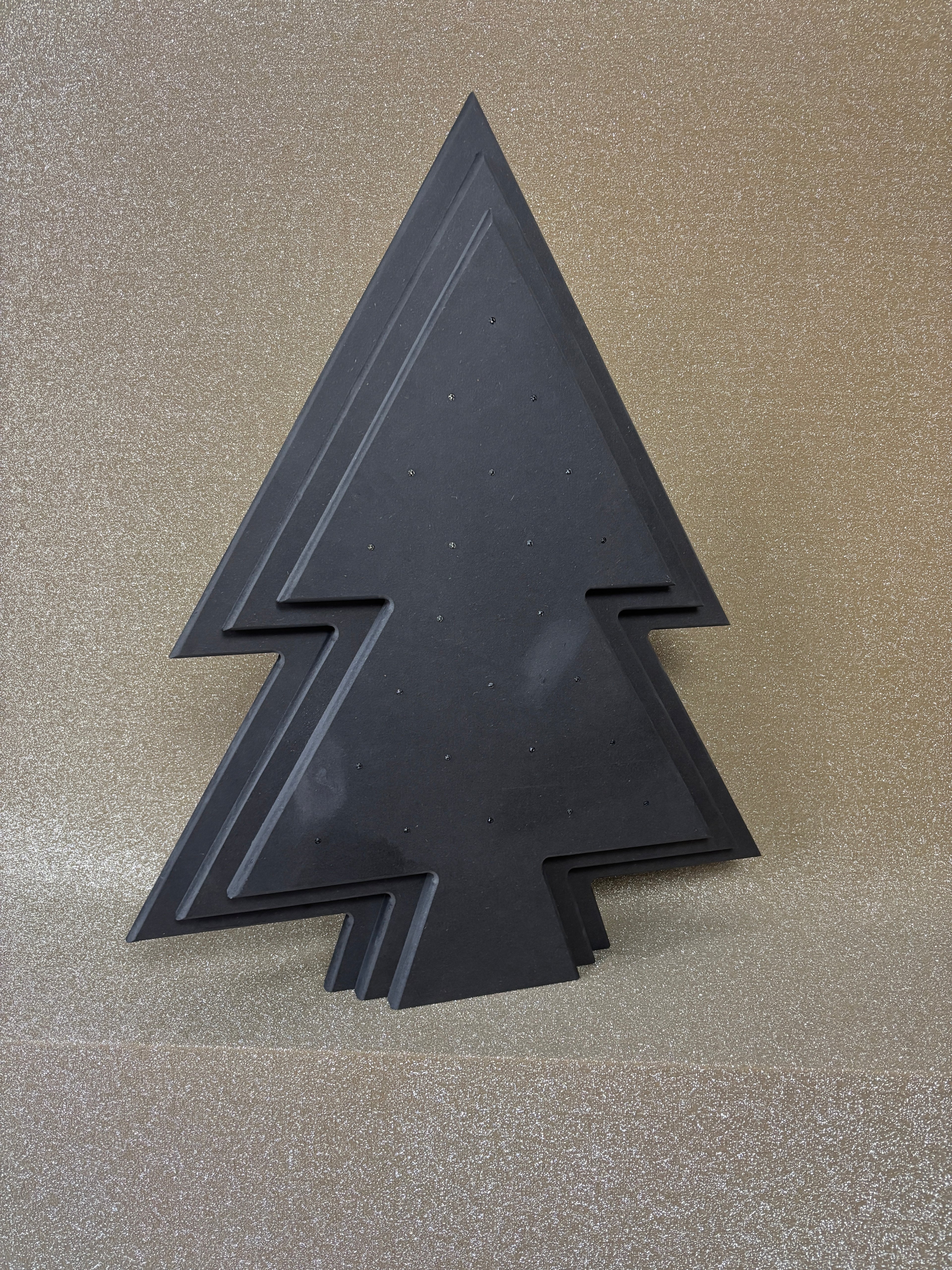 Alternatieve kersboom vol zwart met licht hoogte 63cm