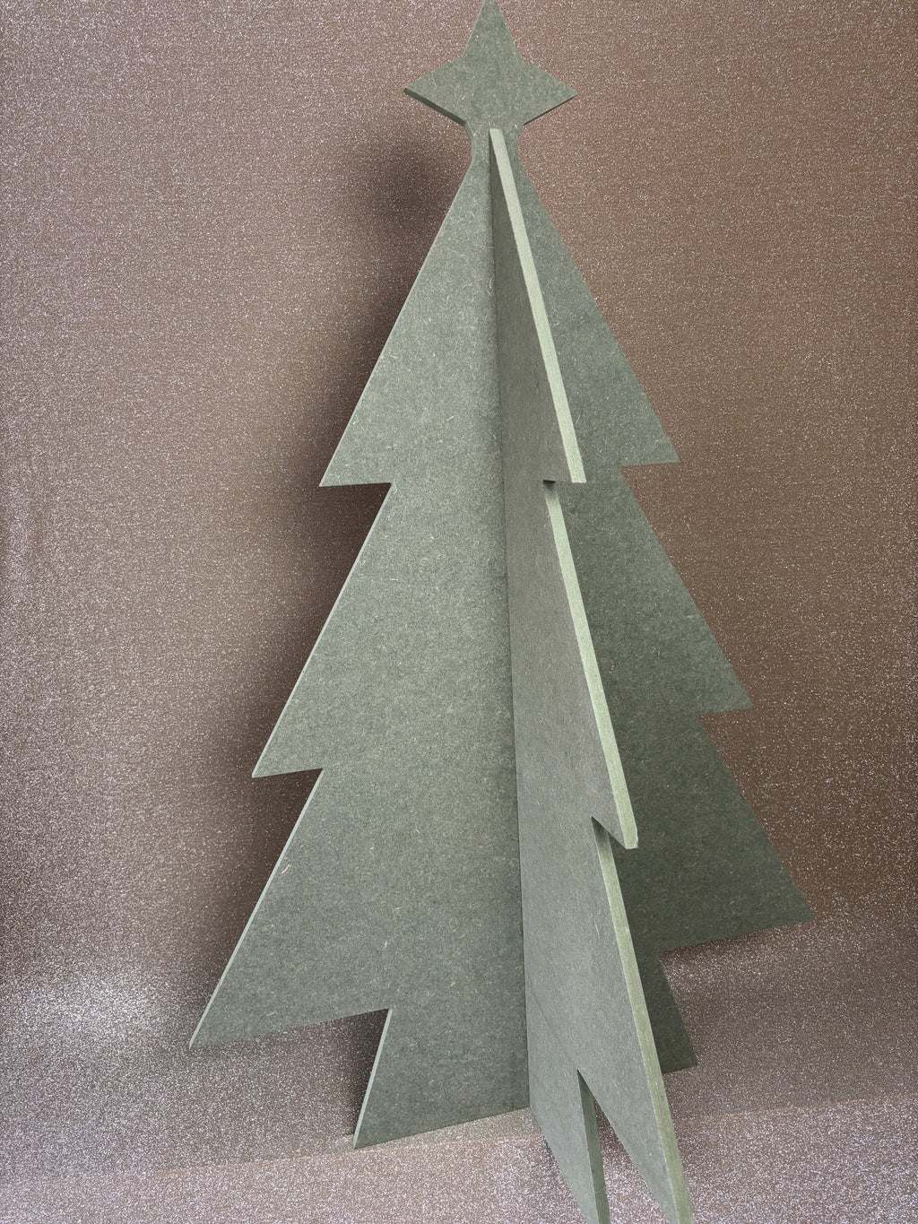 Alternatieve kersboom vol groen met ster