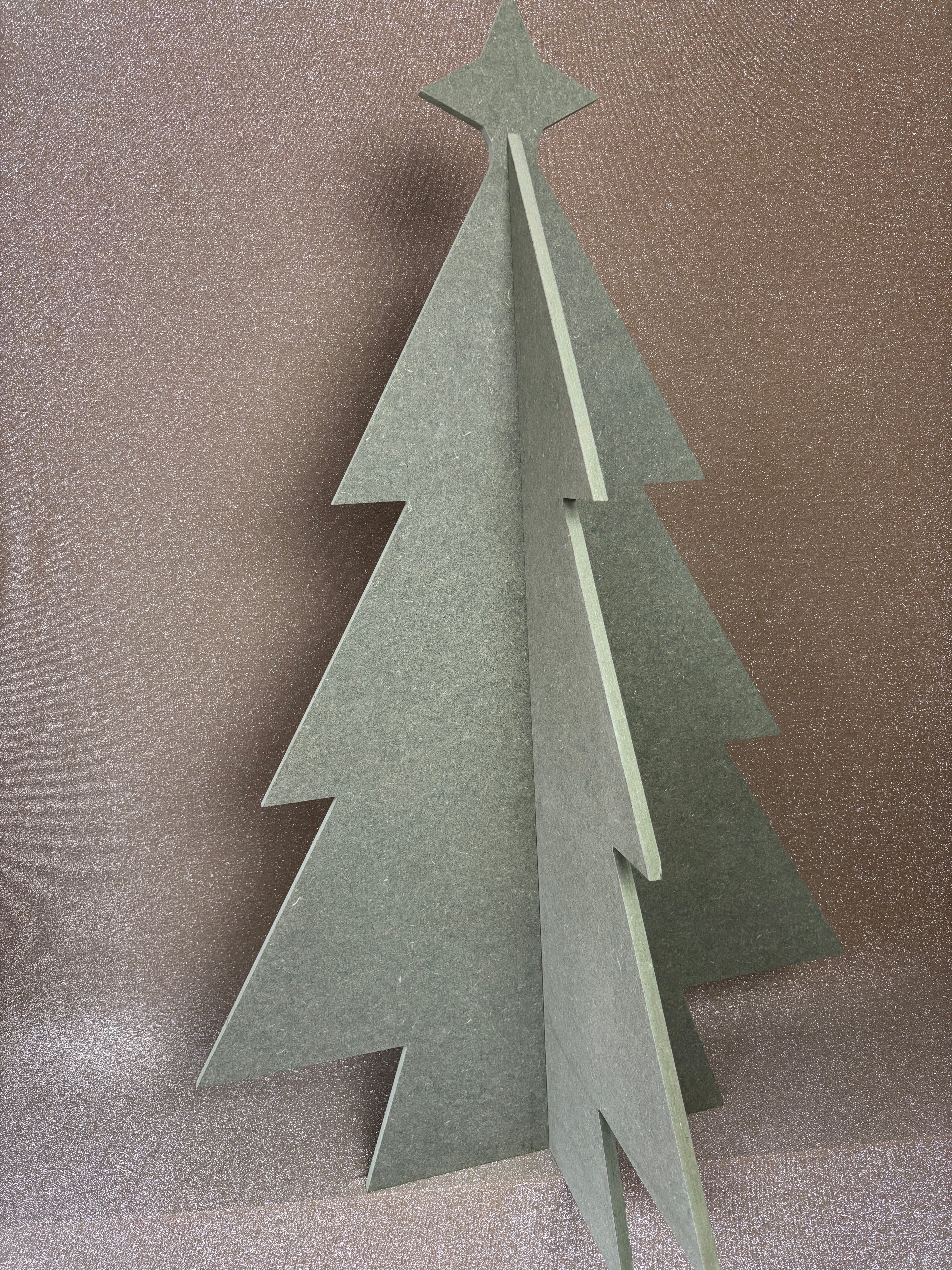 Alternatieve kersboom vol groen met ster