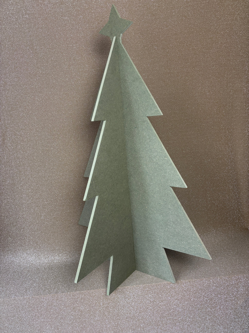 Alternatieve kersboom vol groen met ster