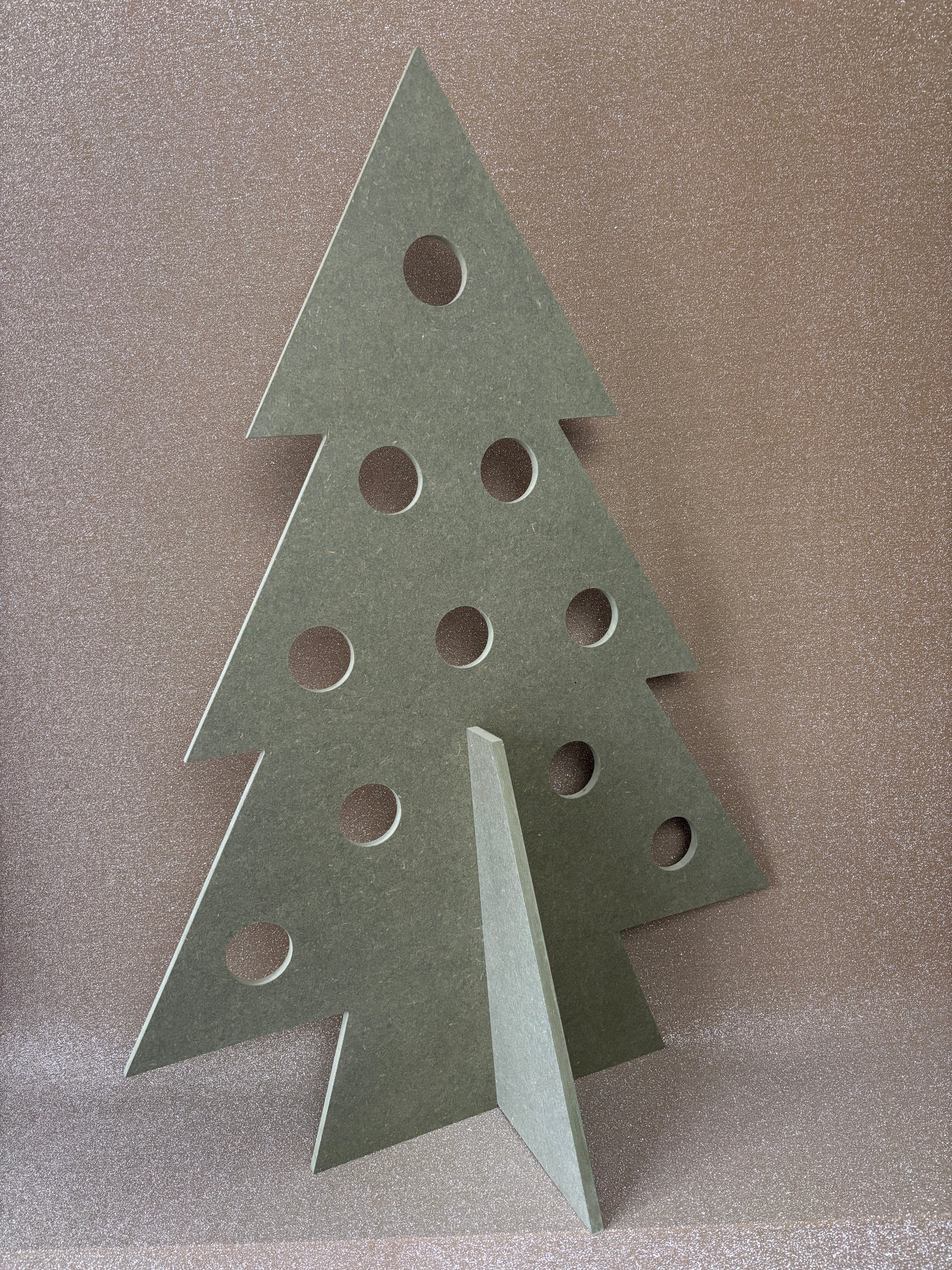 Alternatieve kersboom met gaten enkel (groen)