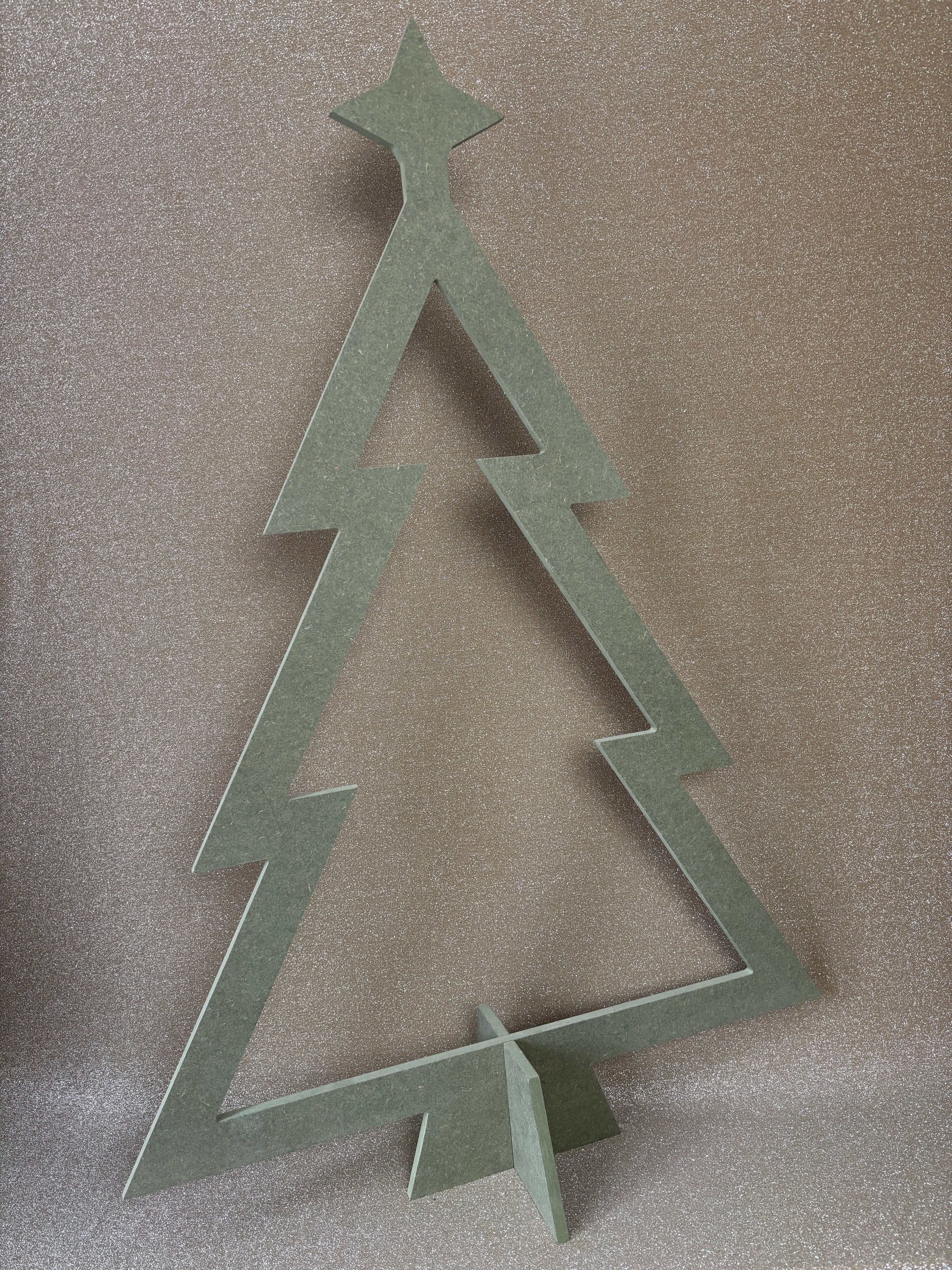 Alternatieve kersboom hol enkel met ster (groen)