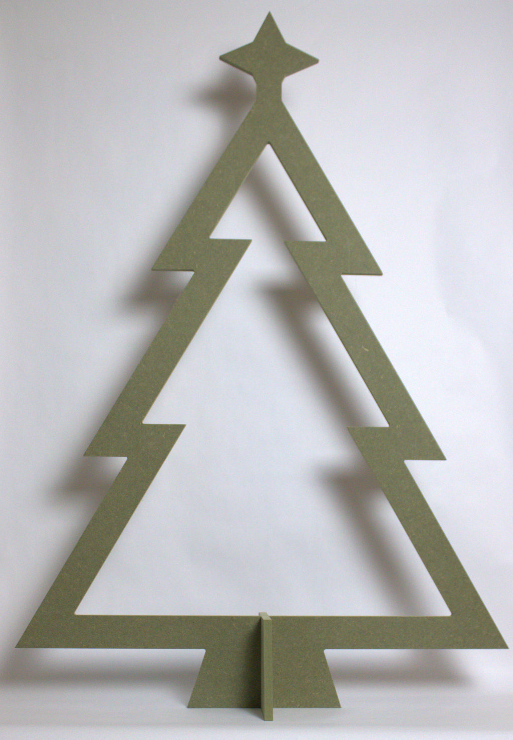 Alternatieve kersboom hol enkel met ster (groen)