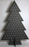 Alternatieve kersboom vol zwart met licht hoogte 119cm