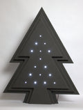 Alternatieve kersboom vol zwart met licht hoogte 63cm