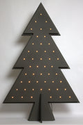 Alternatieve kersboom vol zwart met licht hoogte 88cm