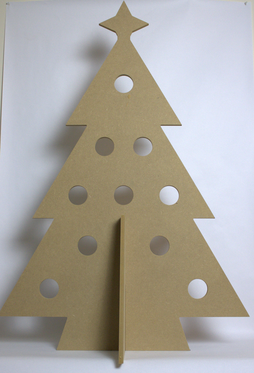 Alternatieve kersboom met gaten enkel met ster