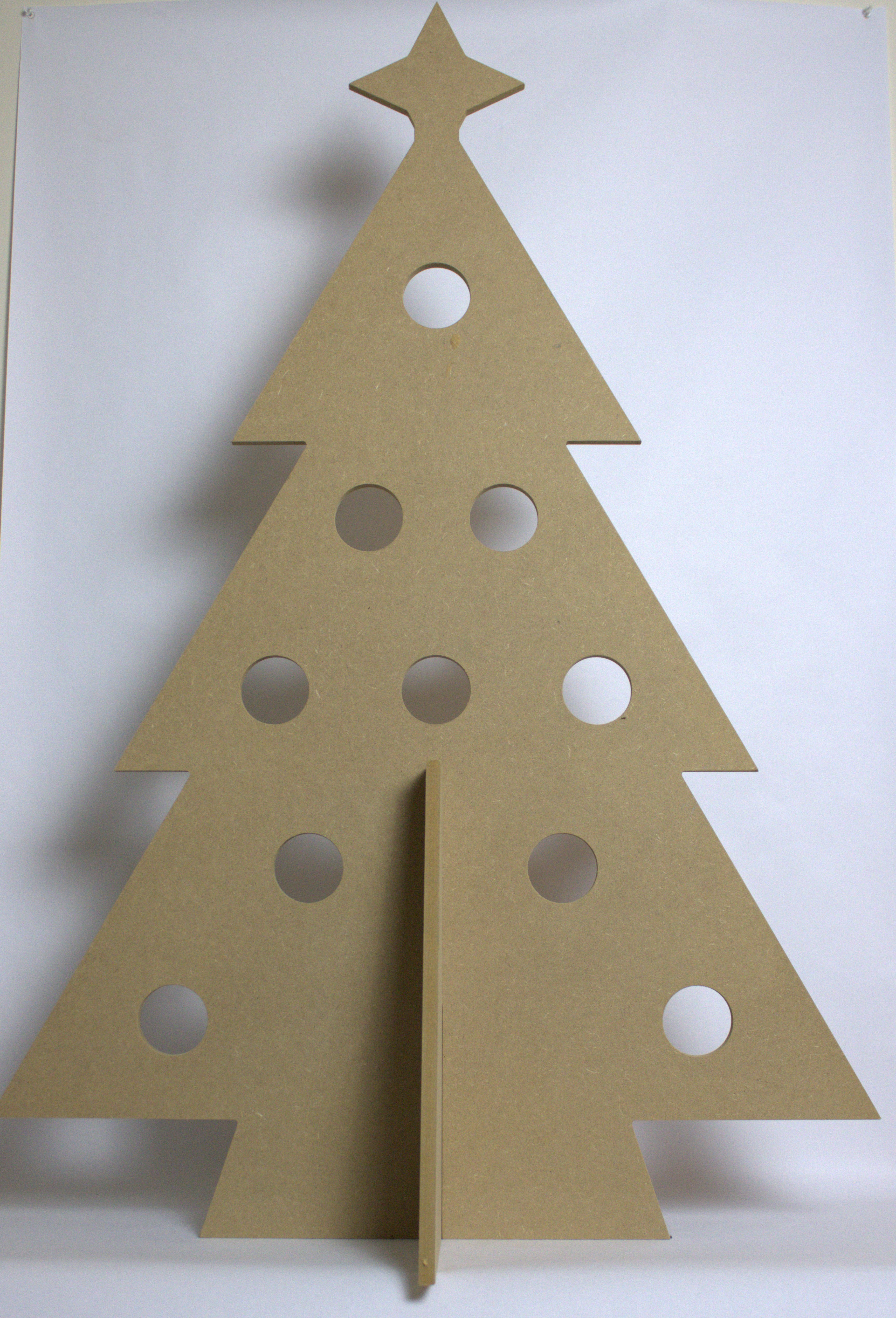 Alternatieve kersboom met gaten enkel met ster