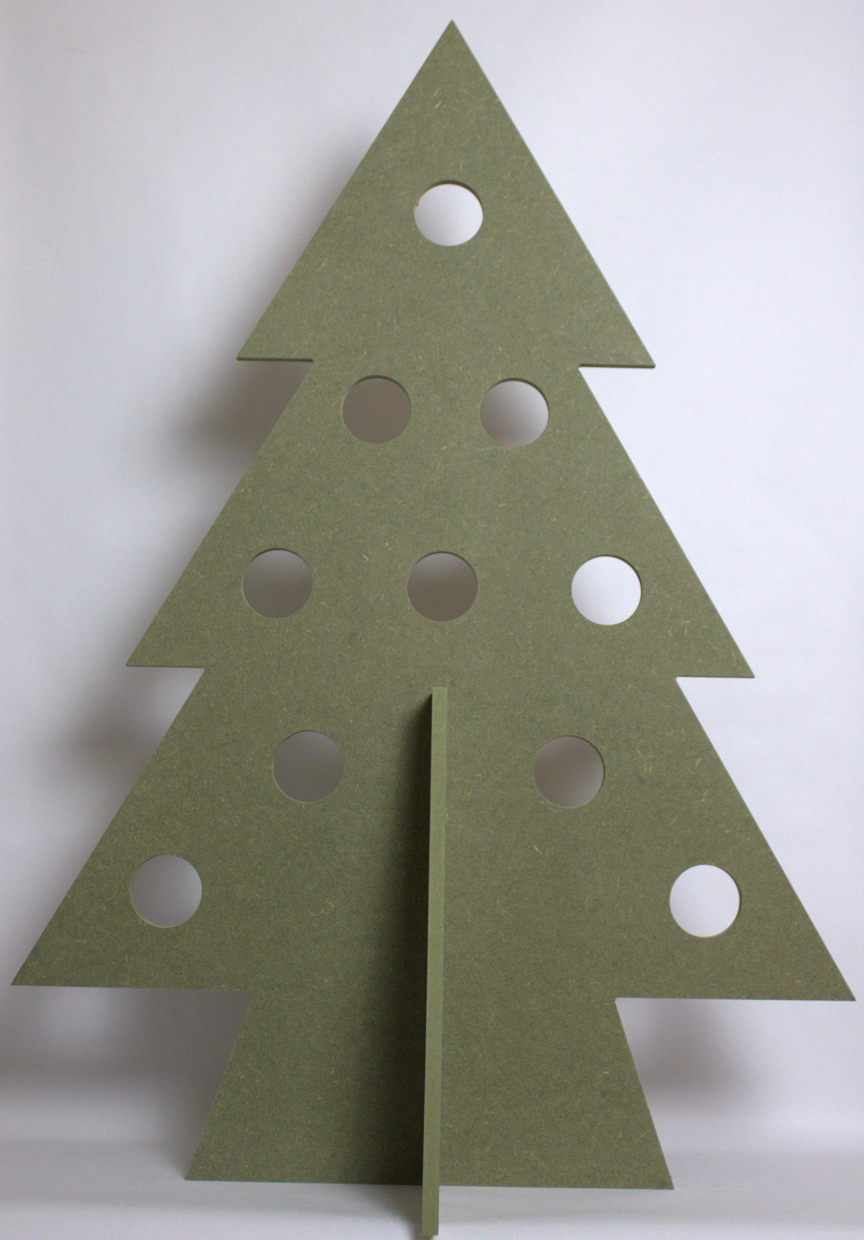 Alternatieve kersboom met gaten enkel (groen)