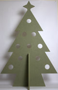 Alternatieve kersboom met gaten enkel met ster (groen)